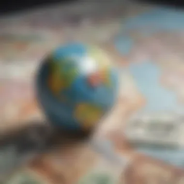 Global Currency Management Map showing global currency reserves management