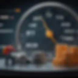 Visual representation of the peg ratio concept