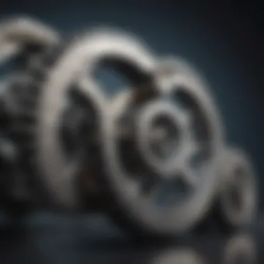 Alignment of Core Values Interlocking gears symbolizing values alignment