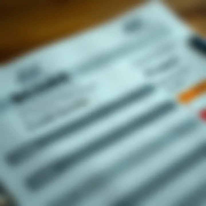 A close-up of a credit score report with key highlights