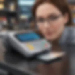 Illustration of a digital payment interface