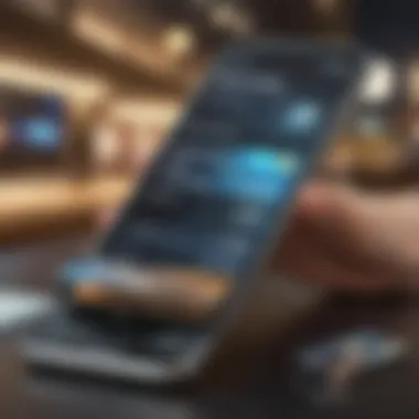 Digital Wallets on a Smartphone A modern smartphone displaying various e-wallet applications